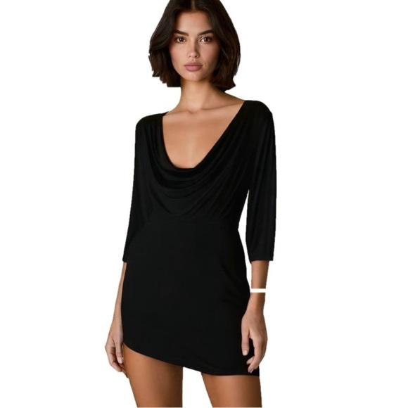 BCBGMAXAZRIA Black Cocktail Dress SZ XS NWT - Picture 1 of 9